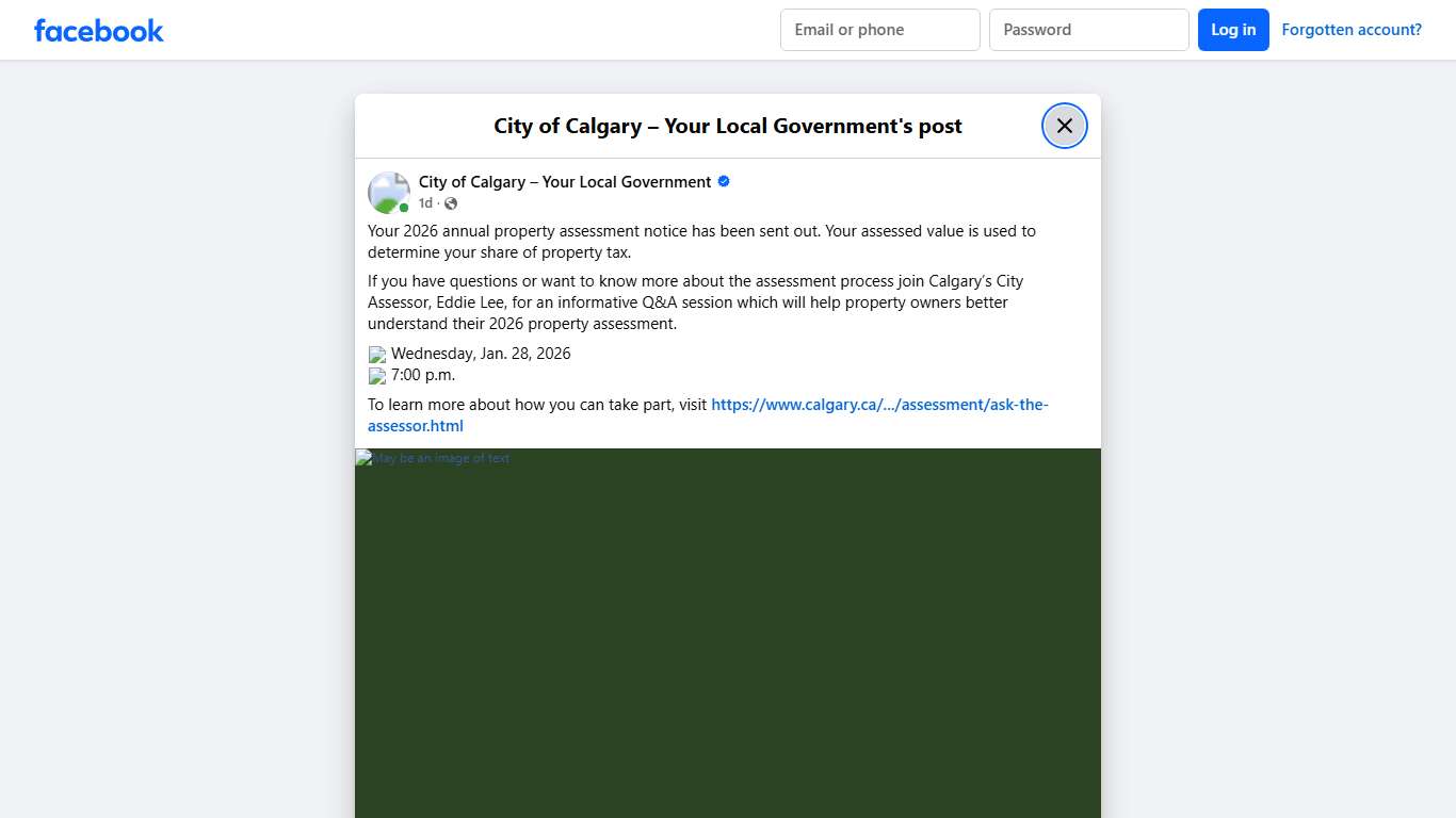Your 2026 annual... - City of Calgary – Your Local Government Facebook